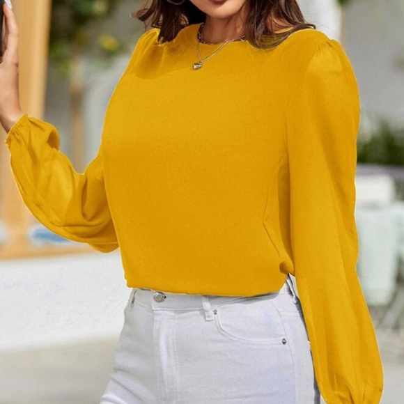 Lantern sleeve blouse - Picture 11 of 16